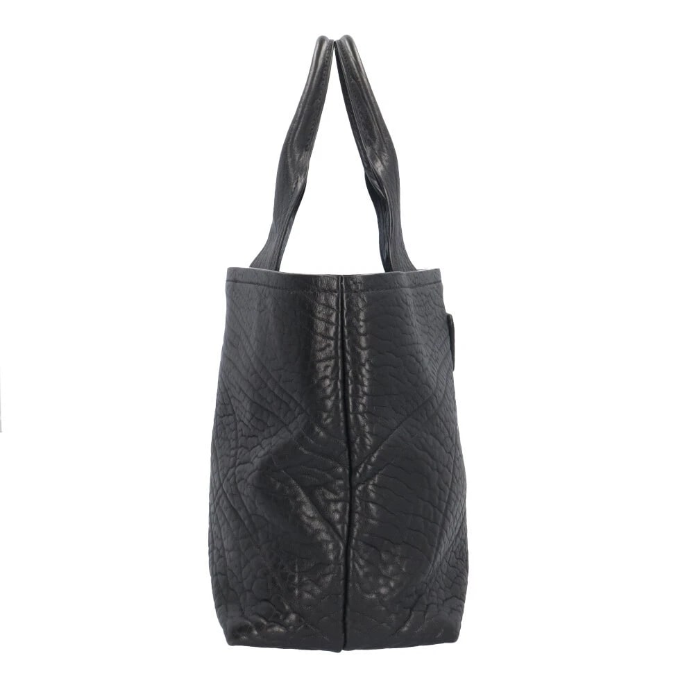 PRADA TOTE BAG LEATHER TRIANGLE LOGO - 3