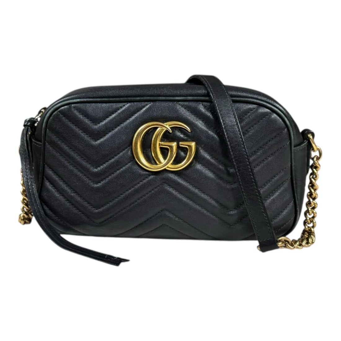 GUCCI SHOULDER BAG CROSS BODY LEATHER: GUCCI Shoulder Bag Cross Body leather Brand: GUCCI Type: Shoulder Bag Material/Exterior Material: leather Color/Exterior Color: black Size: W9.4 x H4.7 x D2.8inch Shoulder:52.0inch 