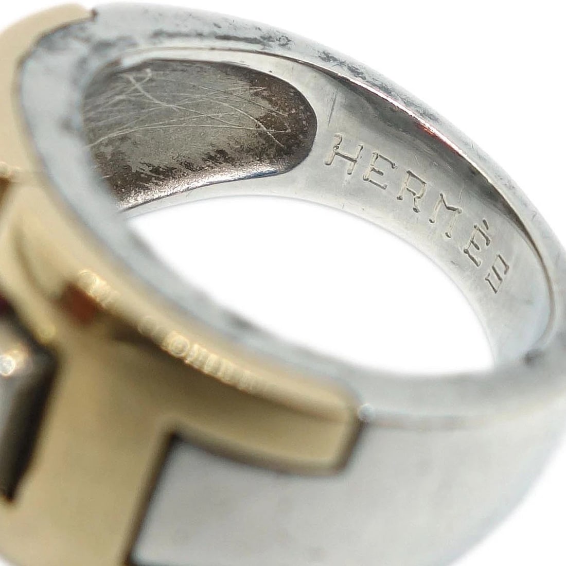 HERMES GARNET SV925 RING SILVER - 3