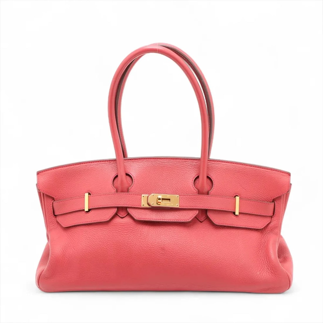 Hermes SHOULDER BIRKIN TAURILLON CLEMENCE BOUGAINVILLIER: Hermes Shoulder Birkin Taurillon Clemence Bougainvillier Brand: Hermes Type: Shoulder bag Material: Taurillon Clemence Color: Bougainvillier Size: Height:8.5inch Length:16.5inch Depth:6.9inch Shou