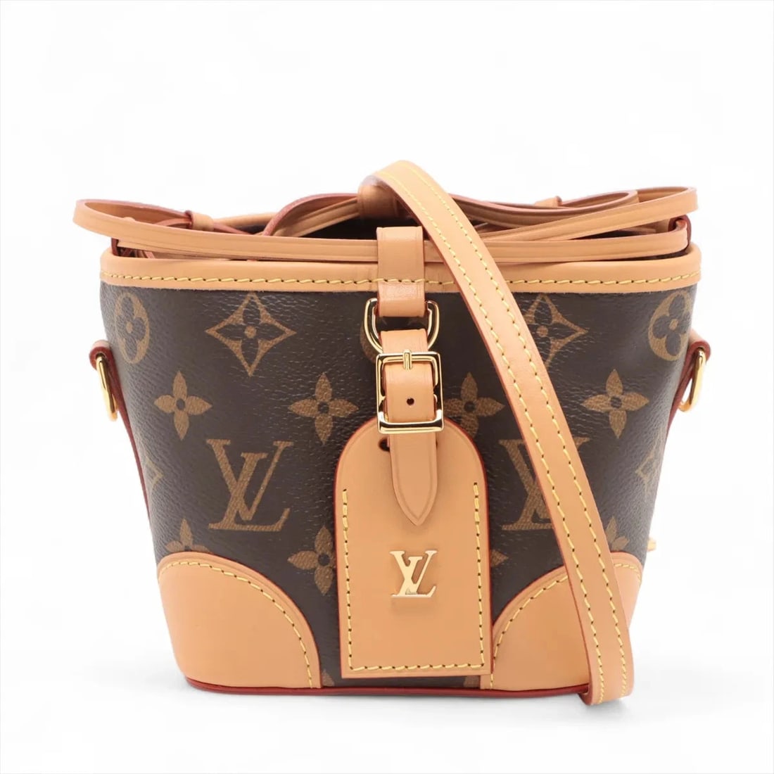 LOUIS VUITTON MONOGRAM NOEPERS BROWN: Louis Vuitton Monogram Noepers Brown Brand: Louis Vuitton Type: Shoulder bag Material: None Color: Brown Size: Height:4.7inch Length:4.7inch Depth:4.7inch Shoulder height:22.2inch 