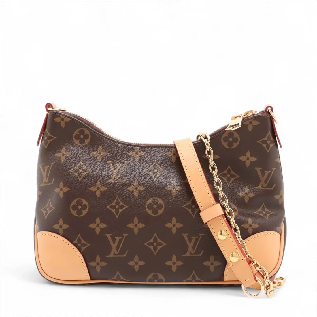 LOUIS VUITTON MONOGRAM BOULOGNE PM BROWN: Louis Vuitton Monogram Boulogne PM Brown Brand: Louis Vuitton Type: Shoulder bag Material: None Color: Brown Size: Height:7.3inch Length:10.8inch Depth:4.1inch Handle height:8.7inch Shoulder