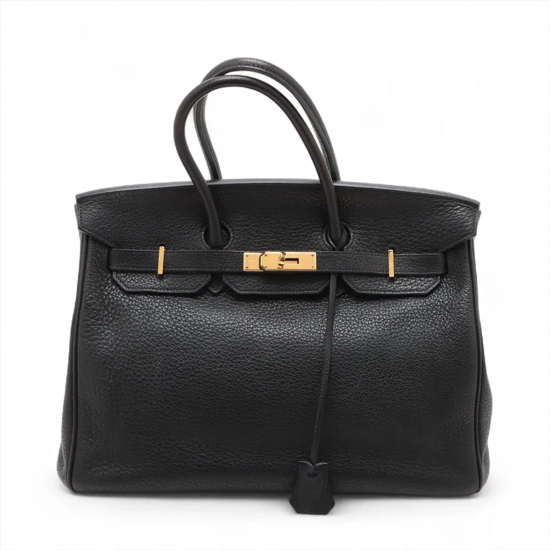 Hermes BIRKIN 35 LE TOURNAY TAURILLON CLEMENCE BLACK: Hermes Birkin 35 Le Tournay Taurillon Clemence Black Brand: Hermes Type: Hand bag Material: Taurillon Clemence Color: Black Size: Height:9.8inch Length:13.6inch Depth:7.3inch Handle height:4.5inch