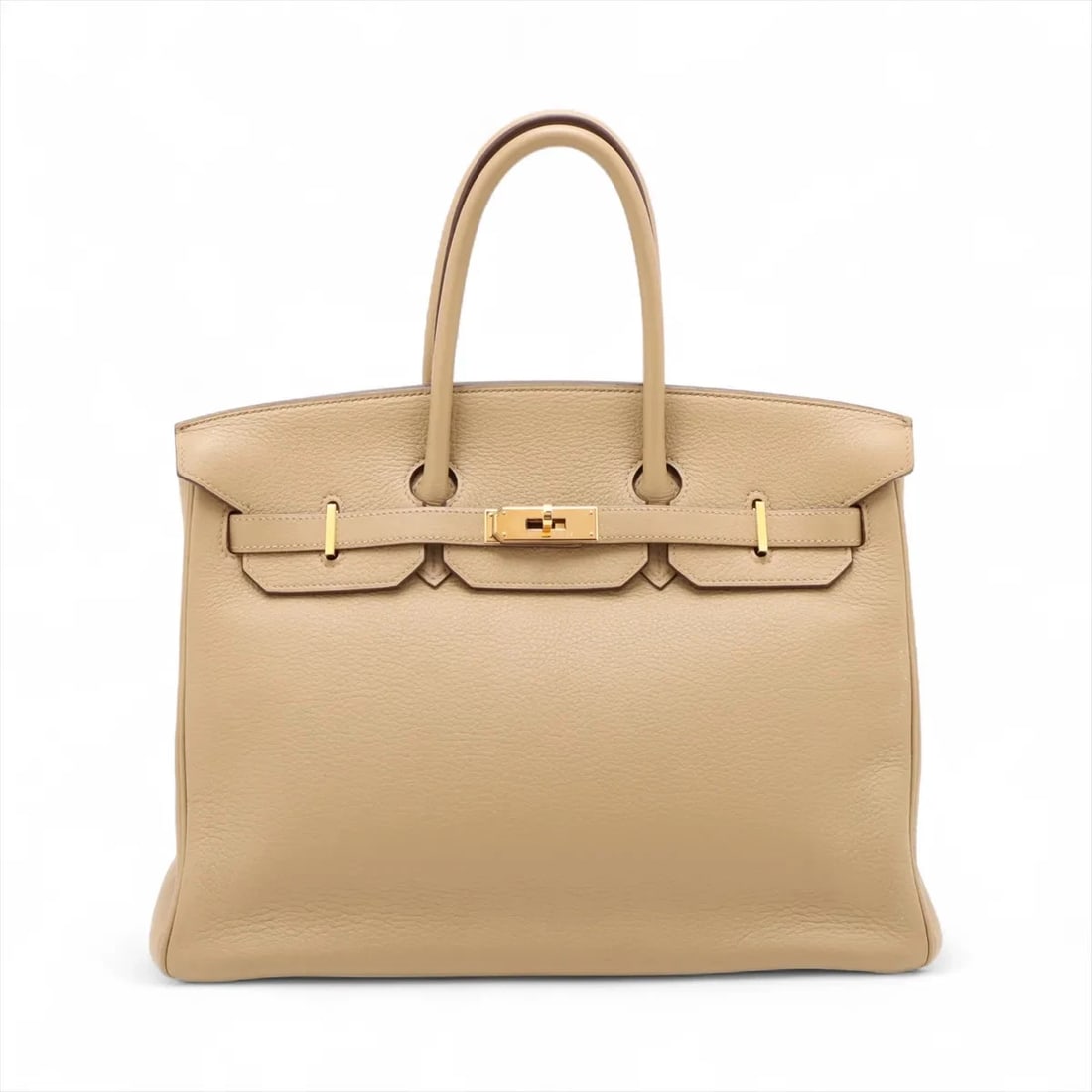 Hermes BIRKIN 35 LE TOURNAY TAURILLON CLEMENCE: Hermes Birkin 35 Le Tournay Taurillon Clemence Brand: Hermes Type: Hand bag Material: Taurillon Clemence Color: Tabac camel Size: Height:10.0inch Length:13.6inch Depth:7.1inch Handle height:4.1inc