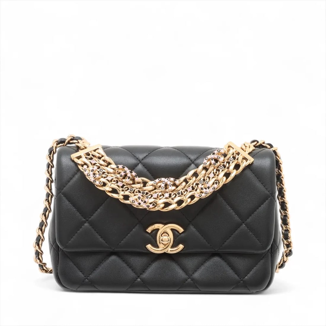 CHANEL MINI MATELASSE LAMBSKIN 2 WAY SHOULDER BAG (1 of 6)