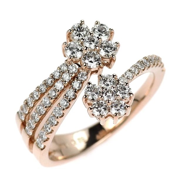 K18PG DIAMOND RING