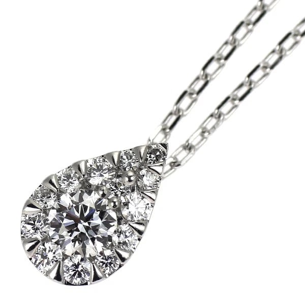 VENDOME AOYAMA PT950/ PT850 DIAMOND PENDANT NECKLACE: Vendome Aoyama Pt950/ Pt850 Diamond Pendant Necklace Brand: Vendome Aoyama Type/Style: Pendant Necklace Material: Metal Purity None, Metal Pt850, Main Stone/Creation Natural Color: None Size: