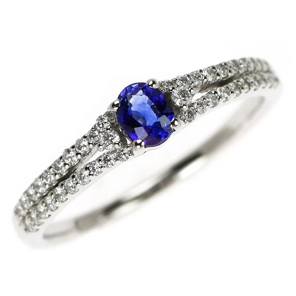 PT950 ROYAL BLUE SAPPHIRE DIAMOND RING: Pt950 Royal Blue Sapphire Diamond Ring Brand: None Type/Style: Ring Material: Metal Purity 950, Metal Platinum, Main Stone/Creation sapphires Color: Platinum Size: 6.25 - 6.5 US Accessories: