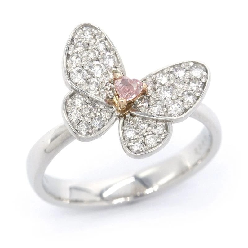 FANCY INTENSE ORANGEY PINK DIAMOND RING: Fancy Intense Orangey Pink Diamond Ring Brand: Unbranded Type/Style: Ring Material: Pt950, Main Stone/Creation natural Color: Multicolor Size: 6Us Accessories: None Accessories Notice: When