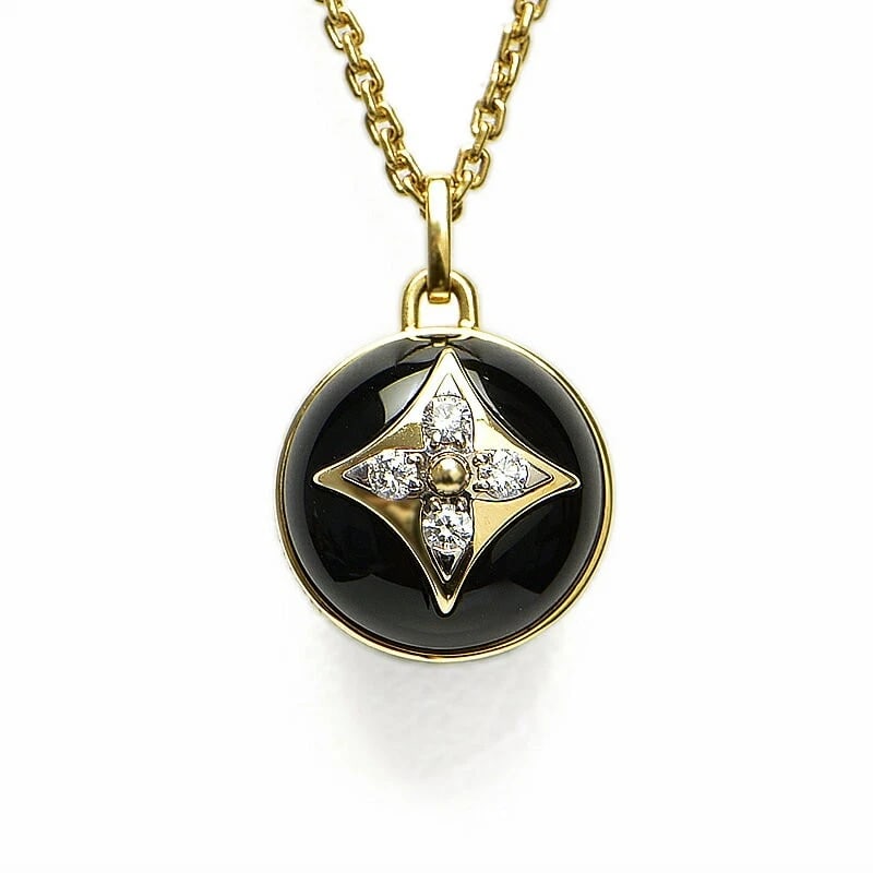 LOUIS VUITTON PENDANT PM COLOR BLOSSOM: Louis Vuitton Pendant PM Color Blossom Brand: Louis Vuitton Type/Style: Pendant Material: K18YG, Main Stone/Creation Onyx Color: Multicolor Size: Effective length 41cm Motif 11.4mm x 13.5mm
