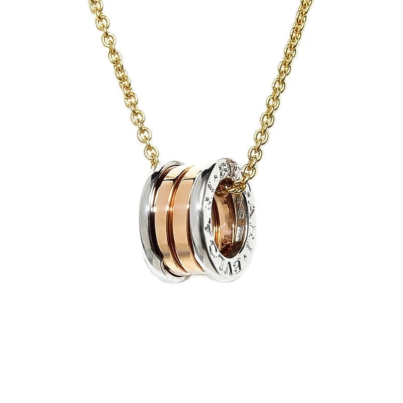 BVLGARI B.ZERO ONE PERFECT MISTAKE NECKLACE: Bvlgari B.Zero One Perfect Mistake Necklace Brand: Bvlgari Type/Style: Necklace Material: 18KPG, Color: Gold Size: Size Effective length 45cm/42cm/38cm Motif diameter 14.7mm Motif width 8.6mm