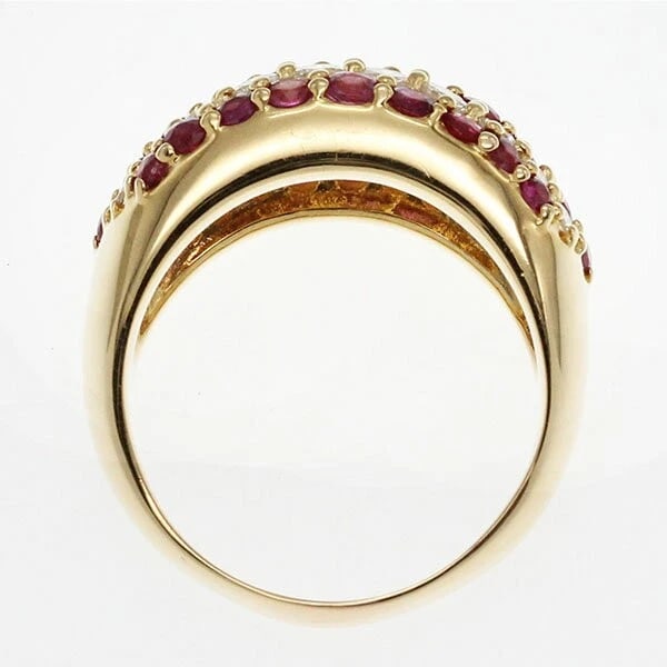 18K YG RUBY & DIAMOND RING - 2