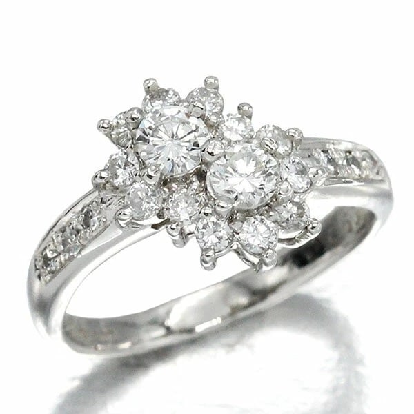 TASAKI PLATINUM DIAMOND RING: Tasaki Platinum Diamond Ring Brand: Tasaki Type/Style: Ring Material: Platinum, Main Stone/Creation natural Color: Silver Size: 5.25 US Accessories: None Accessories Notice: When purchasing