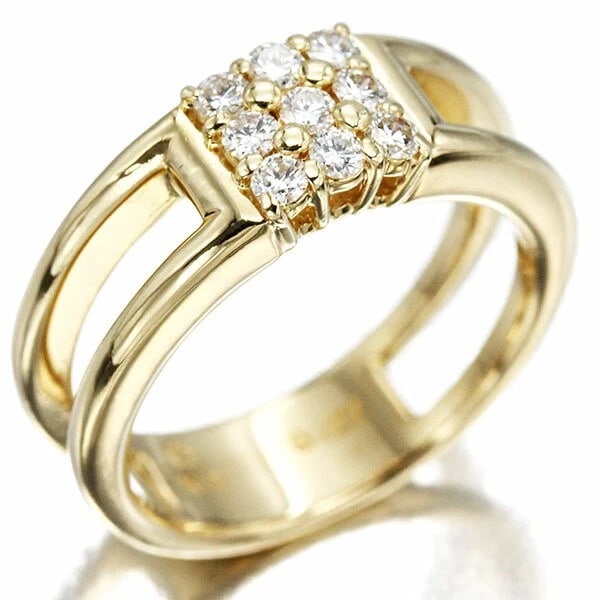 HOSHI NO SUNA DIAMOND 18K YG RING: Hoshi no Suna Diamond 18K YG Ring Brand: Hoshi no Suna Type/Style: Ring Material: K18YG, Main Stone/Creation Natural Color: Gold Size: 5.5 US Accessories: None Accessories Notice: When