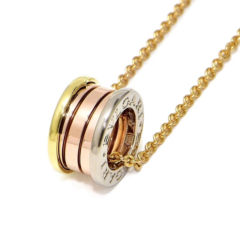 BVLGARI B-ZERO1 PERFECT MISTAKE NECKLACE: Bvlgari B-zero1 Perfect Mistake Necklace Brand: Bvlgari Type/Style: Necklace Material: 18kYG, Color: Multicolor Size: Effective length 45cm/42cm/39cm Chain width 1.8mm Motif 8.9mm x 14.8mm