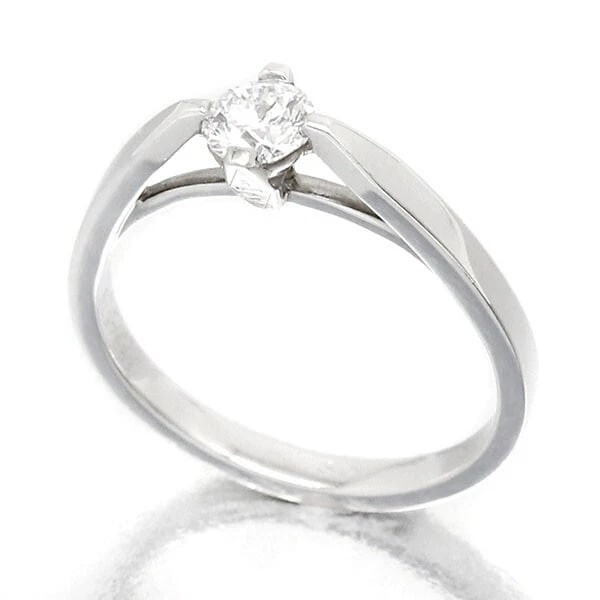 VAN CLEEF & ARPELS PLATINUM DIAMOND RING - 2