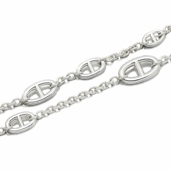 HERMES SILVER FARANDOLE 160 CHAIN D'ANCRE LONG NECKLACE: Hermes Silver Farandole 160 Chain d'Ancre Long Necklace Brand: Hermes Type/Style: Necklace Material: Silver, Color: Silver Size: Length: Approx. 160cm Chain width: Approx. 4mm Chaine d'Ancre