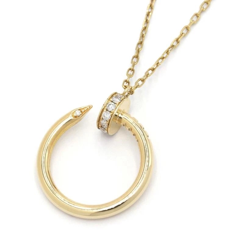 CARTIER JUSTE UN CLOU NECKLACE 18K YG DIAMOND: Cartier Juste un Clou Necklace 18K YG Diamond Brand: Cartier Type/Style: Necklace Material: K18YG, Main Stone/Creation natural Color: Gold Size: Effective length 39.5cm/41.5cm Motif 18.2mm x