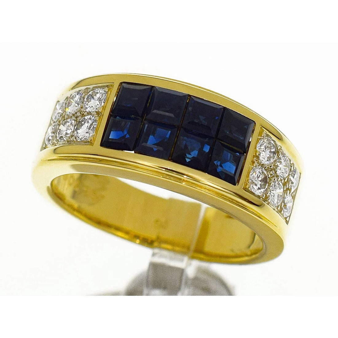 CARTIER DIABOLO BLUE SAPPHIRE DIAMOND RING: Cartier Diabolo Blue Sapphire Diamond Ring Brand: Cartier Type/Style: Ring Material: 18KYG, Main Stone/Creation Sapphire Color: Gold Size: 7.5US Accessories: None Accessories Notice: When
