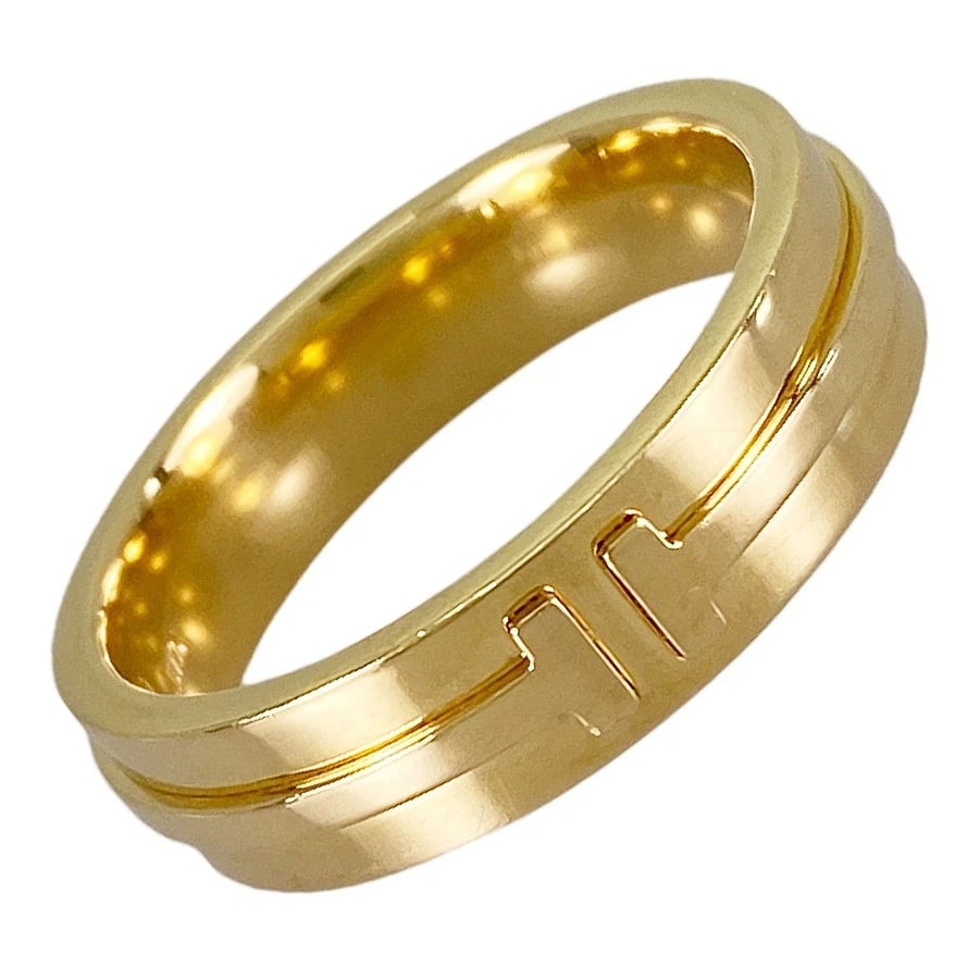 TIFFANY&CO. T NARROW YELLOW GOLD RING (1 of 9)