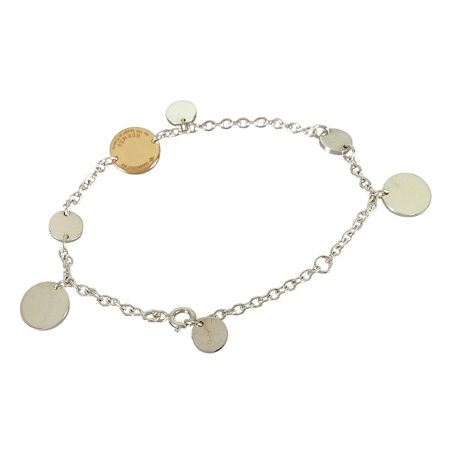 HERMES CONFETTI SILVER BRACELET - 2