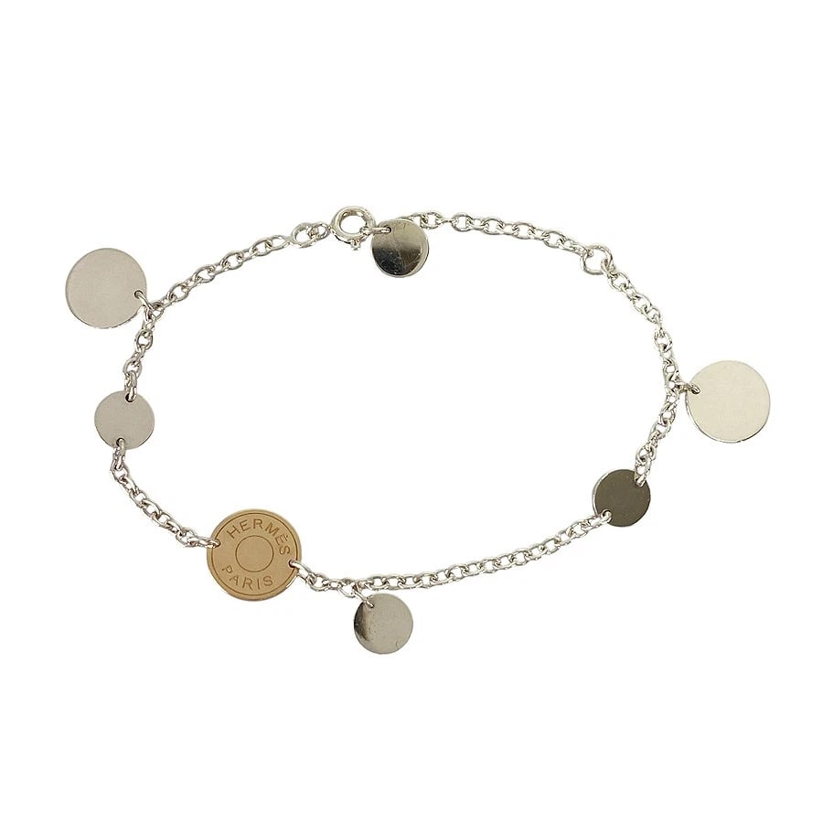 HERMES CONFETTI SILVER BRACELET - 3