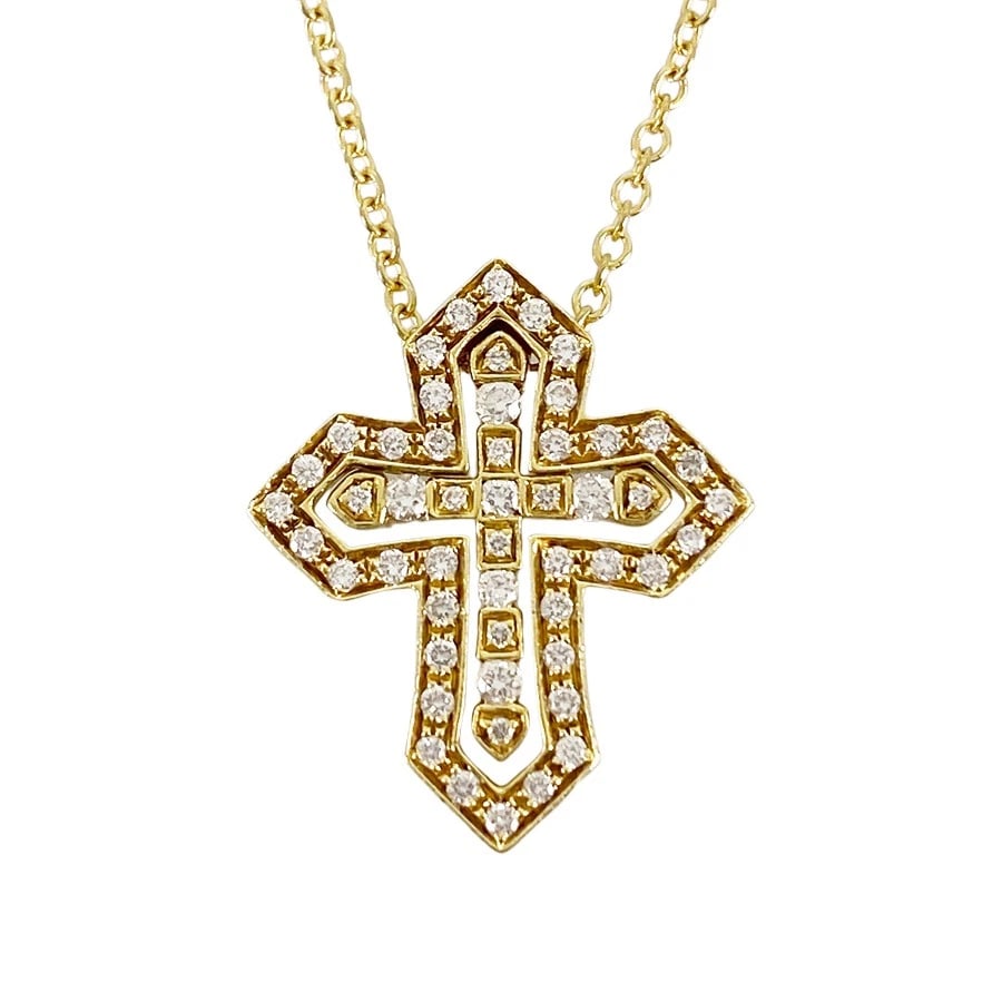 DAMIANI BELLE EPOQUE CROWN S YELLOW GOLD DIAMOND NECKLACE: Damiani Belle Epoque Crown S Yellow gold Diamond Necklace Brand: Damiani Type/Style: Necklace Material: 18K Yellow Gold, Main Stone/Creation Natural Color: Gold Size: Top size:19.5mm×16.5mm