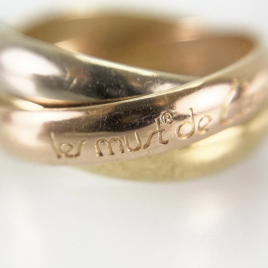 CARTIER TRINITY YELLOW GOLD RING - 5