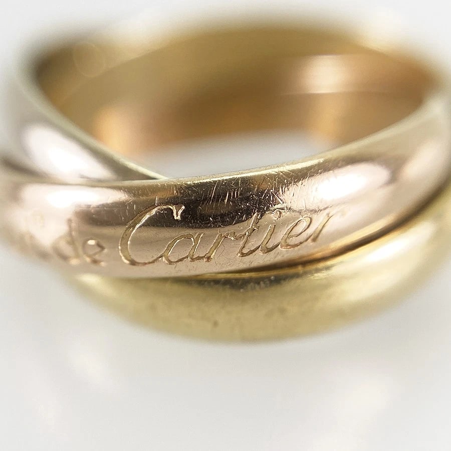 CARTIER TRINITY YELLOW GOLD RING - 6