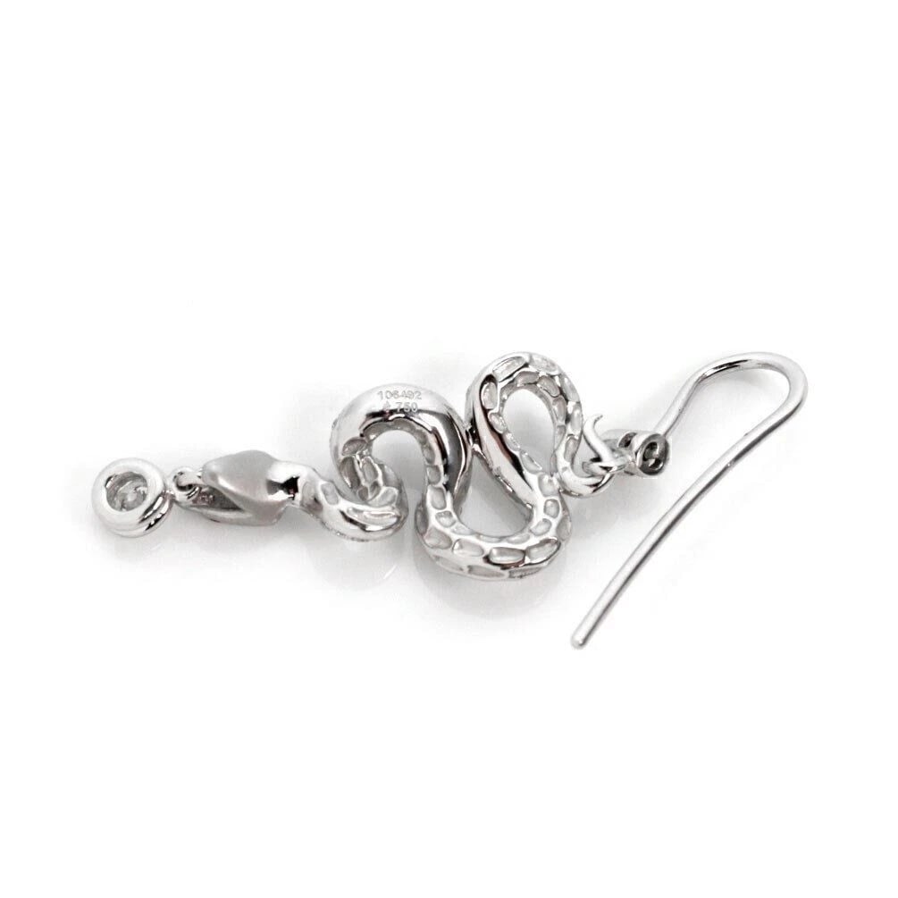 MAGERIT COILED SNAKE DANGLE EARRINGS - 3