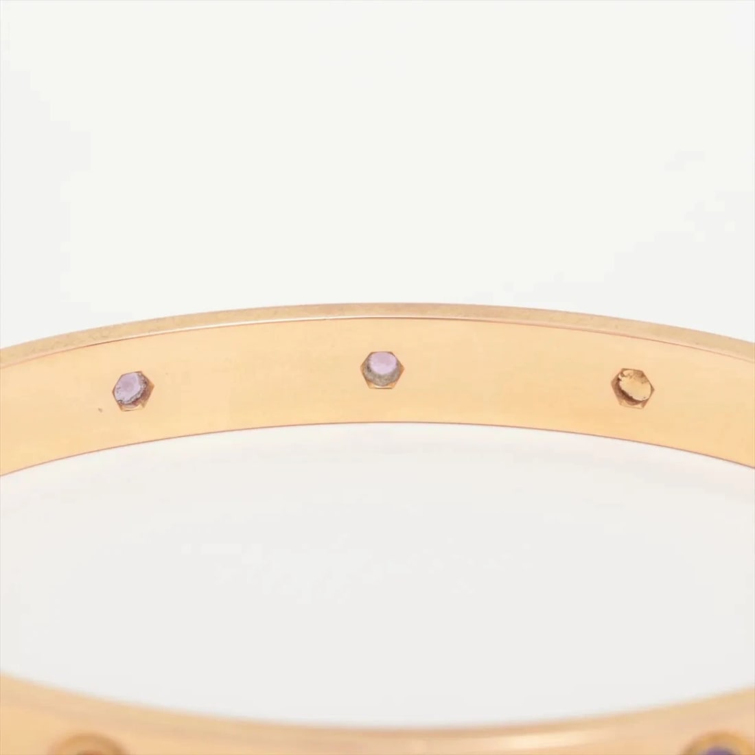 CARTIER LOVE FULL MULTICOLOR BRACELET 750(PG): Cartier Love full Multicolor Bracelet 750(PG) Brand: Cartier Type: Bracelet Material: 750(PG) Color: Pink Gold Size: Bracelet length:15.1 Accessories: None Accessories Notice: When purchasing