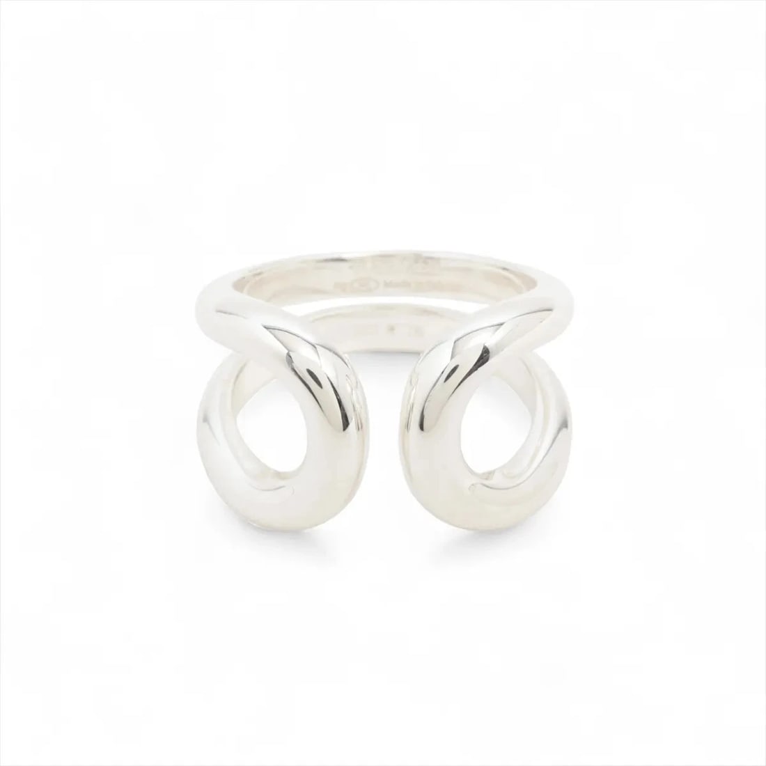 HERMÈS LIMA PM RING SILVER: Hermès Lima PM Ring Silver Brand: Hermès Type: Ring Material: 925 Color: Silver Size: 5.5 - 5.75 US Accessories: None Accessories Notice: When purchasing pre-owned goods, please refer to t