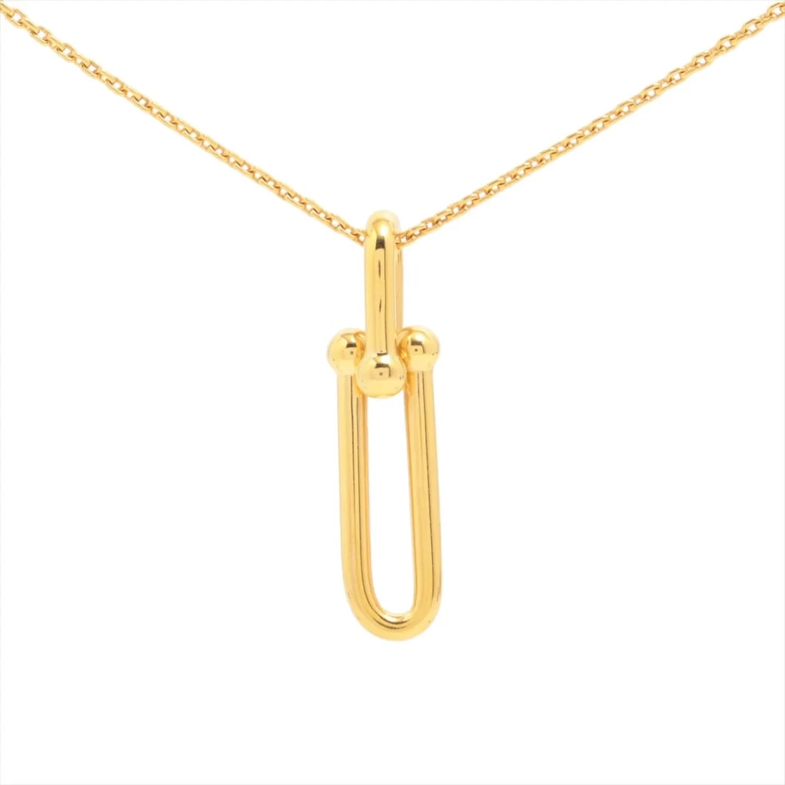 TIFFANY HARDWARE LINK NECKLACE 750(YG): Tiffany hardware link Necklace 750(YG) Brand: Tiffany Type: Necklace Material: 750(YG) Color: Yellow gold Size: Chain length:45.9 Accessories: None Accessories Notice: When purchasing