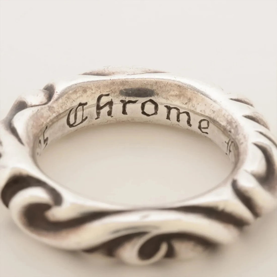 CHROME HEARTS SCROLL BAND RING 925 - 2
