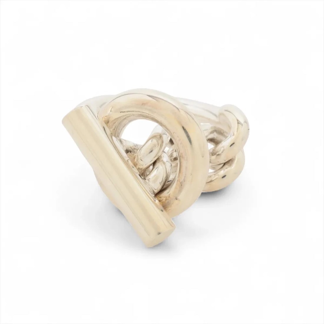 HERMÈS CROISET GM RING 925 SILVER: Hermès Croiset GM Ring 925 Silver Brand: Hermès Type: Ring Material: 925 Color: Silver Size: 4.75 - 5 US Accessories: None Accessories Notice: When purchasing pre-owned goods, please refer