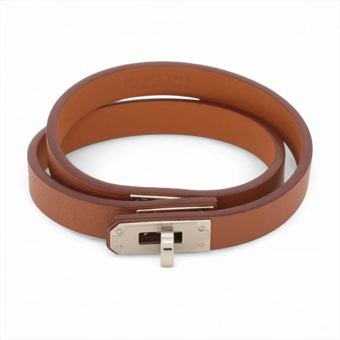 HERMÈS MINI KELLY DU BREUTEUR BRACELET GP & LEATHER SILVER X GOLD: Hermès Mini Kelly du Breuteur Bracelet GP & Leather Silver x gold Brand: Hermès Type: Bracelet Material: GP & Leather Color: Silver x gold Size: Bracelet length:16 Accessories: None