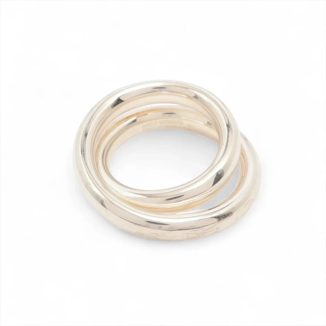 HERMÈS VERTIGES RING 925 SILVER: Hermès Vertiges Ring 925 Silver Brand: Hermès Type: Ring Material: 925 Color: Silver Size: 6.75 - 7 US Accessories: None Accessories Notice: When purchasing pre-owned goods, please refer to