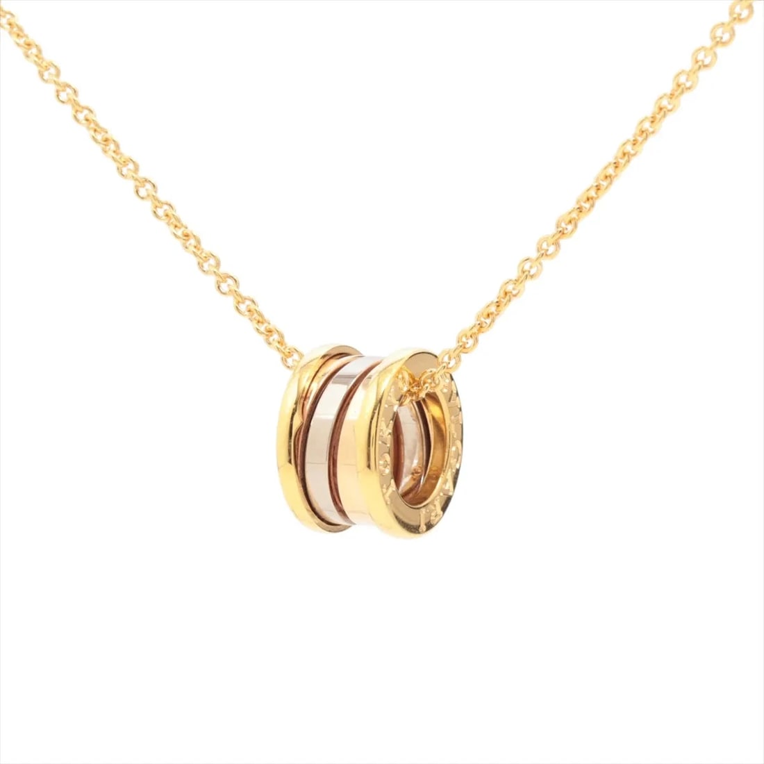 BVLGARI B.ZERO 1 PERFECT MISTAKE NECKLACE 750(YG×PG×WG): Bvlgari B.Zero 1 Perfect Mistake Necklace 750(YG×PG×WG) Brand: Bvlgari Type: Necklace Material: 750(YG×PG×WG) Color: YG×PG×WG Size: Chain length:49 Accessories: None Accessories Notice: