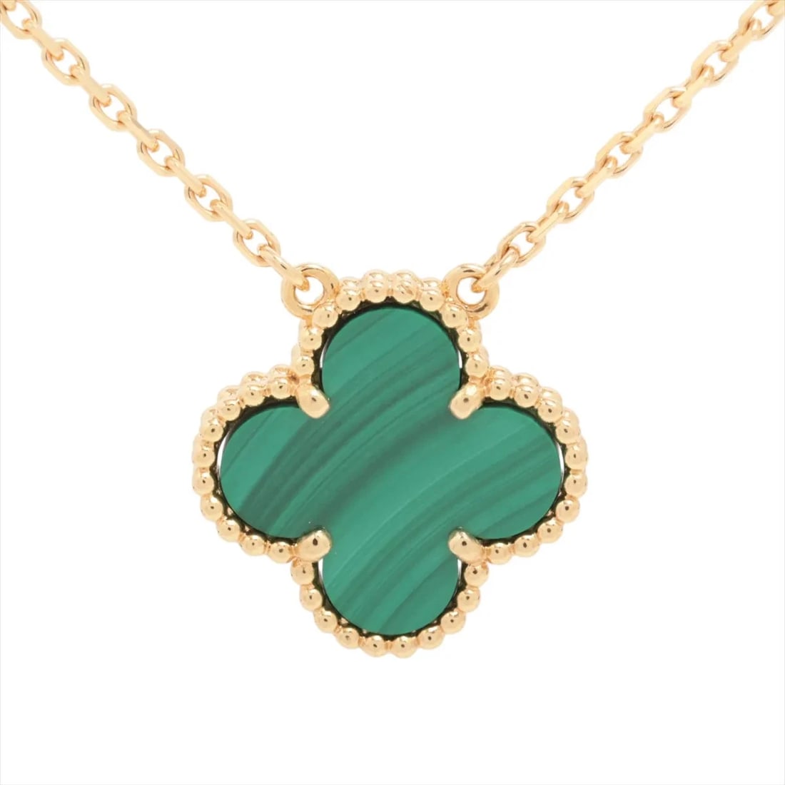 VAN CLEEF & ARPELS VINTAGE ALHAMBRA NECKLACE 750(YG): Van Cleef & Arpels Vintage Alhambra Necklace 750(YG) Brand: Van Cleef & Arpels Type: Necklace Material: 750(YG) Color: Yellow Gold Size: Chain length:42 Accessories: None Accessories Notice: