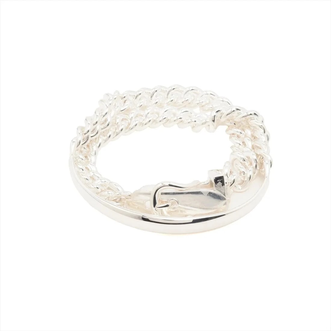 HERMÈS BOUCLES SERIE DUBLETOUR PM BRACELET 925 SILVER: Hermès Boucles Serie Dubletour PM Bracelet 925 Silver Brand: Hermès Type: Bracelet Material: 925 Color: Silver Size: Bracelet length:15.5 Accessories: None Accessories Notice: When