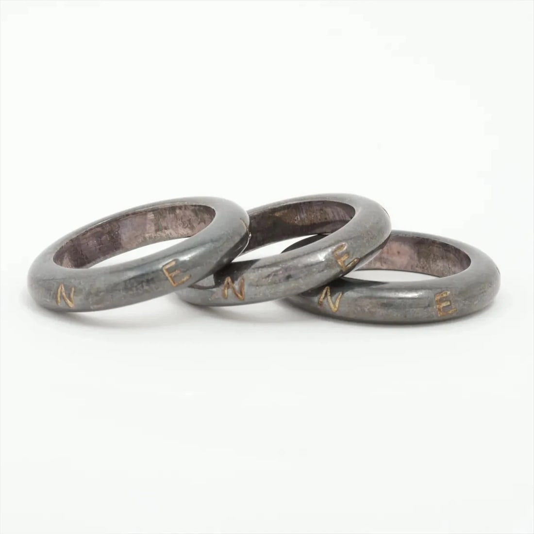 CHANEL LOGO RING 925 SILVER SET - 2
