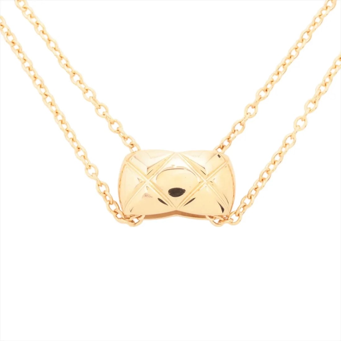 CHANEL COCO CRUSH NECKLACE 750(YG): Chanel Coco Crush Necklace 750(YG) Brand: Chanel Type: Necklace Material: 750(YG) Color: Yellow Gold Size: Chain length:40 Accessories: None Accessories Notice: When purchasing pre-owned