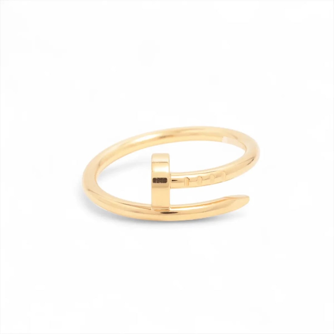 CARTIER JUSTE UN CLOU RING 750(YG): Cartier Juste un Clou Ring 750(YG) Brand: Cartier Type: Ring Material: 750(YG) Color: Yellow Gold Size: 4.75 - 5 US Accessories: None Accessories Notice: When purchasing pre-owned goods,