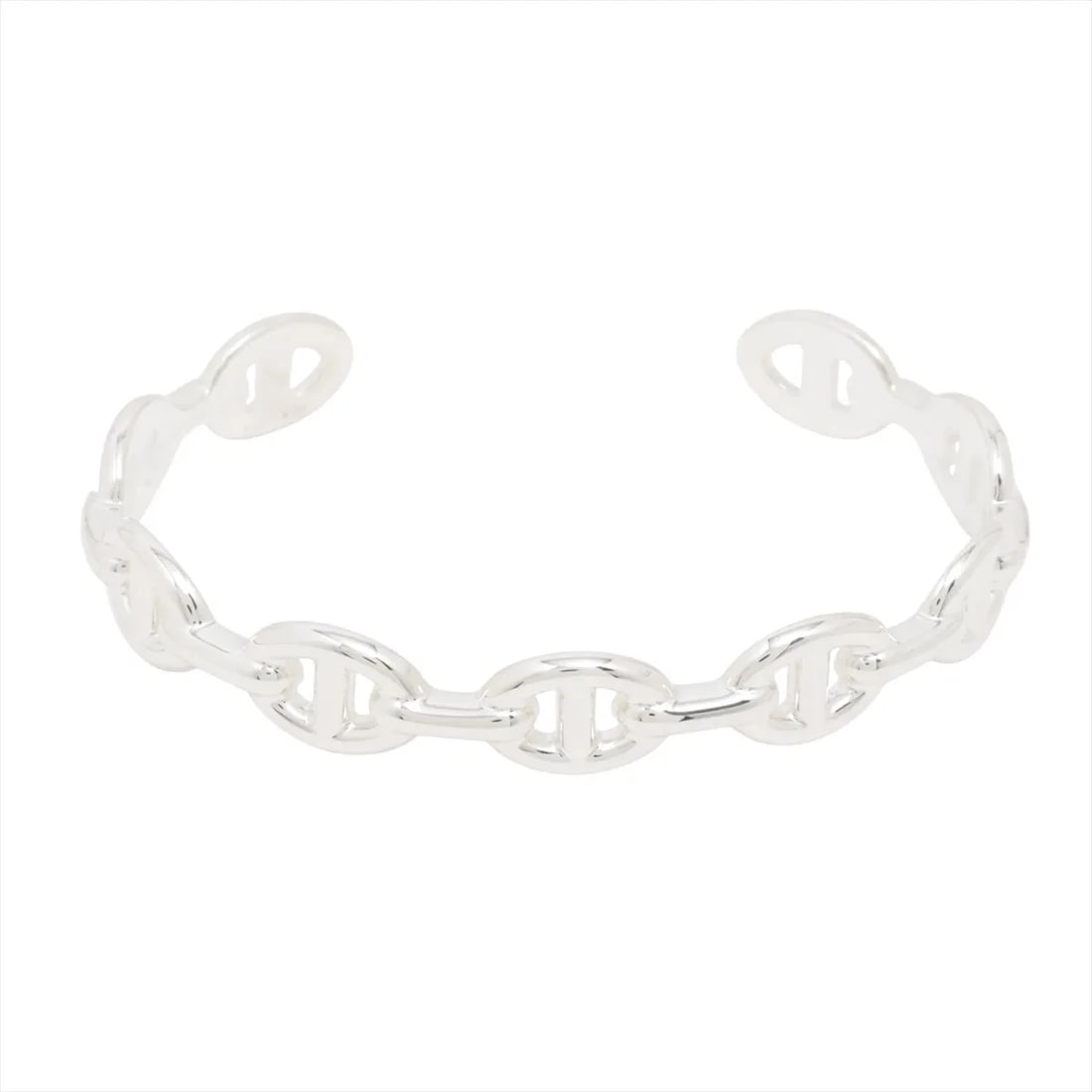 HERMÈS CHAÎNE D'ANCRE ENCHAINEE BANGLE ST 925 SILVER (1 of 5)