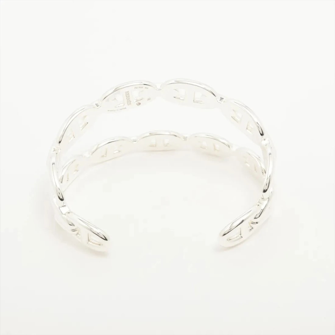 HERMÈS CHÈNE DUNKLE ENCHÉNÉABLE BANGLE 925 SILVER - 2