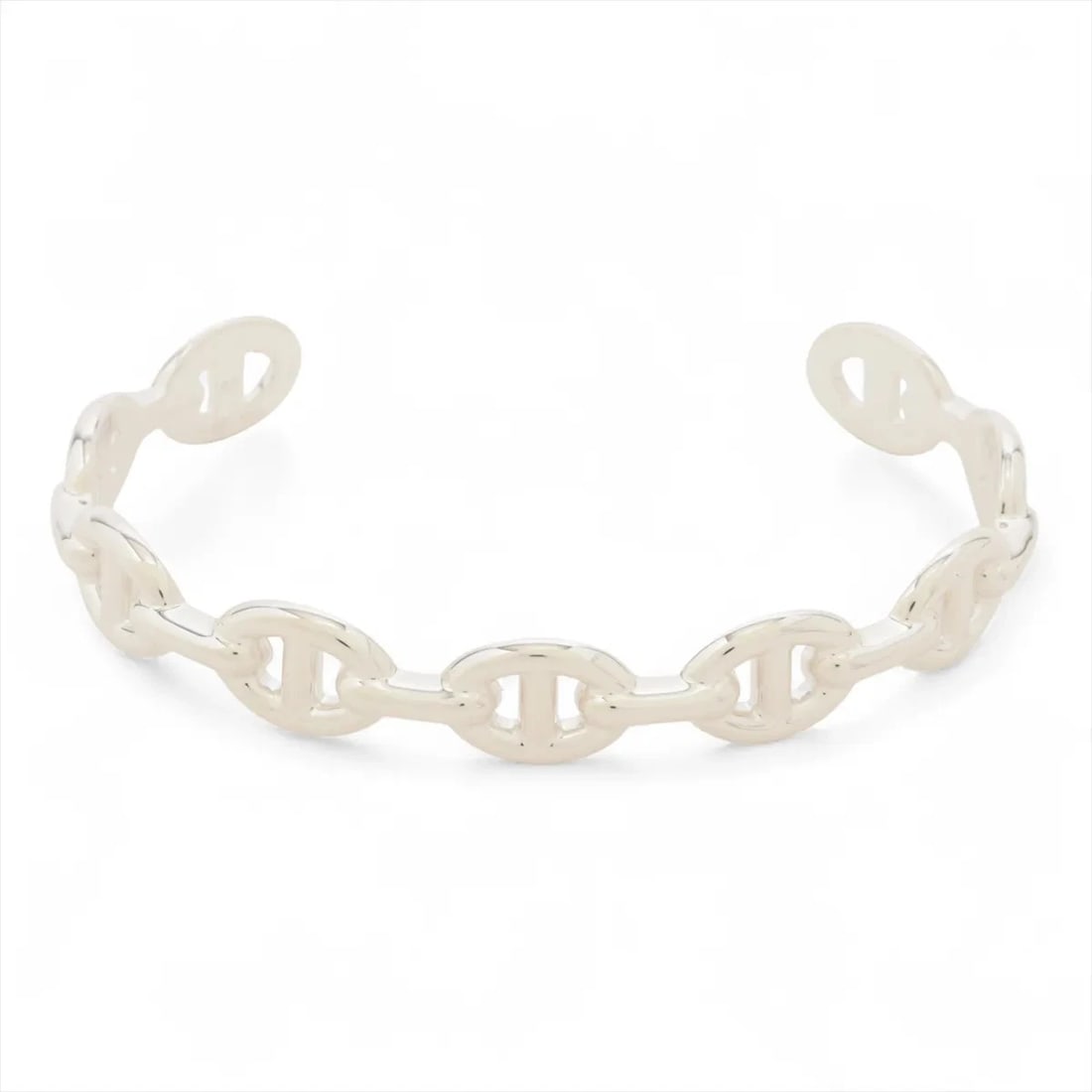 HERMÈS CHAÎNE D'ANCRE ENCHAINEE BANGLE 925 SILVER (1 of 2)