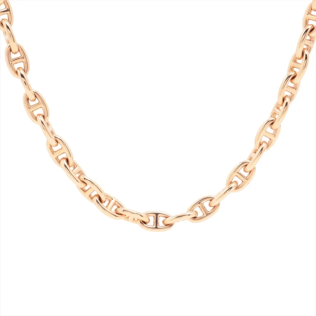 HERMÈS CHAÎNE D'ANCRE NECKLACE 750(PG): Hermès Chaîne d'Ancre Necklace 750(PG) Brand: Hermès Type: Necklace Material: 750(PG) Color: Pink Gold Size: Chain length:40.9 Accessories: None Accessories Notice: When purchasing