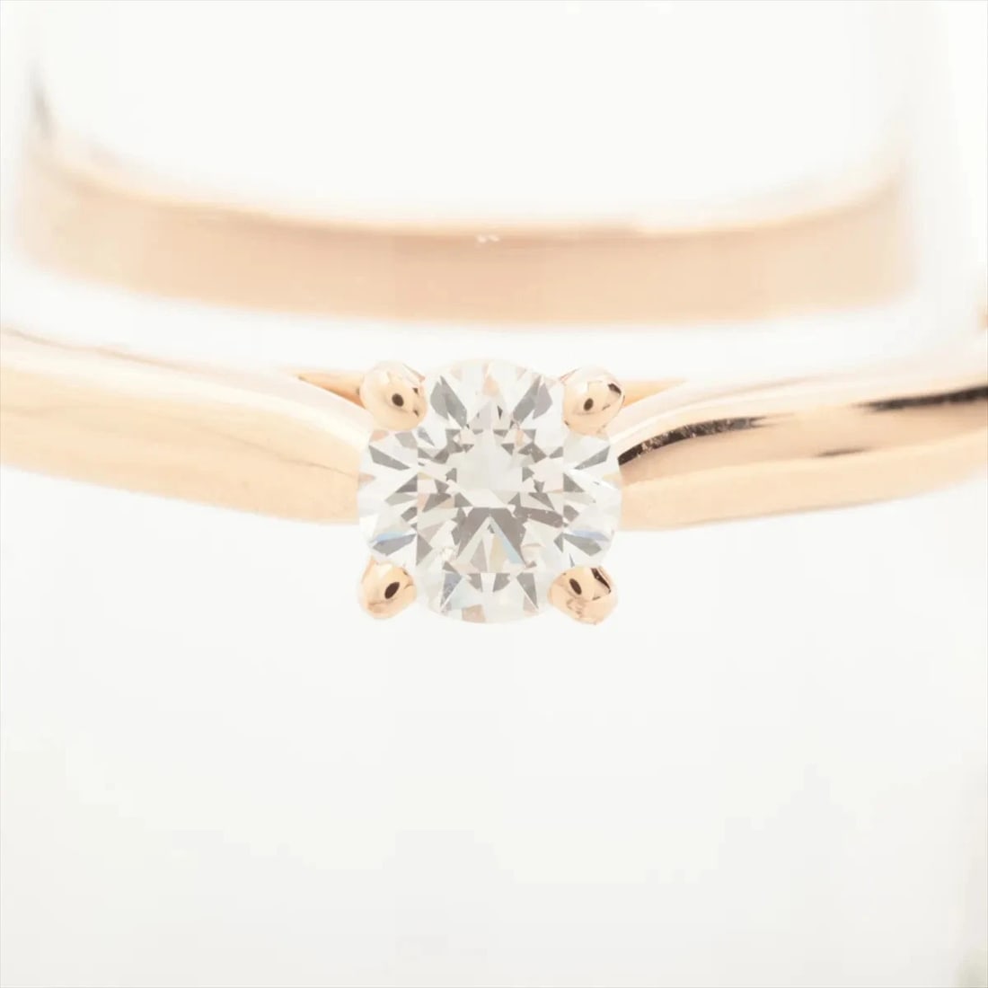 CARTIER SOLITAIRE DIAMOND RING 750(PG) - 2