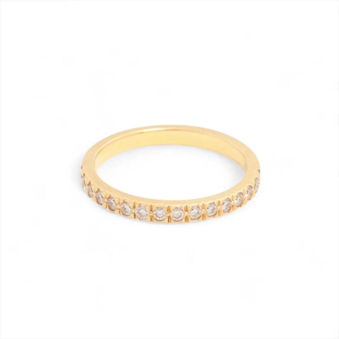 TIFFANY NOVO HALF CIRCLE DIAMOND RING 750(YG): Tiffany Novo Half Circle diamond Ring 750(YG) Brand: Tiffany Type: Ring Material: 750(YG) Color: Yellow Gold Size: 4.75 - 5 US Accessories: None Accessories Notice: When purchasing pre-owned