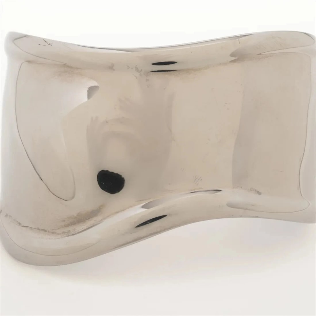 TIFFANY BONE CUFF BANGLE METAL SILVER - 2